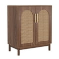 thumbnail image 4 of Canddidliike Sideboard Buffet Set of 2, Accent Rattan Storage Cabinet with Doors, Cabinet for Indoor as Home, Brown, 4 of 6