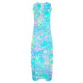 thumbnail image 4 of Wycnly Summer Dresses for Women Summer Dresses for Women 2025 Pocket Loose Beach Maxi Tank Dresses Women Formal Tie-Dye Print V-Neck Sleeveless Long Sun Dress, 4 of 5