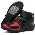 thumbnail image 5 of Men's and women's all-season motorcycle riding boots and motorcycle shoes,Black red,36, 5 of 16