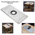 thumbnail image 2 of Juego De 6 Uds De Placa De Inserción De Mesa De Enrutador De Aluminio Con 4 Tornillos De Anillos Para Mesa De Fresado De Carpintería Placa De Mesa De Enrutador De Bancos Minnieouse HA017265-00, 2 of 6