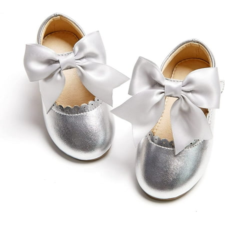 

Toddler Girl Shoe School Party Girls Flat Flower Girl Mary Jane Dress Shoes