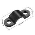 thumbnail image 3 of Unique Bargains 100Pcs Nylon Cable Clamp Wire Tube Fastener Fixing Clip Curve Black, 3 of 4