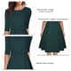 thumbnail image 1 of Vestido De Cuello Redondo Para Mujer, Vestido De Línea A Ajustado Con Dobladillo Fluido De Color Puro Para Vacaciones Para Dama Para Citas Octpeak Verde S, 1 of 6