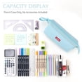 thumbnail image 4 of CICIMELON Large Capacity Pencil Case, Pencil Pouch Bag, Light Blue, 4 of 6