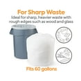 thumbnail image 3 of Staples Coastwide Professional 55-60 Gallon Trash Bag 38" x 58" Low Density 0.74 mil White 100, 3 of 7