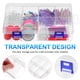thumbnail image 4 of GOOHOCHY 2 cajas de almacenamiento transparentes con múltiples rejillas, organizador de joyas, caja de cuentas, divisores extraíbles, 8 rejillas, 4 of 8
