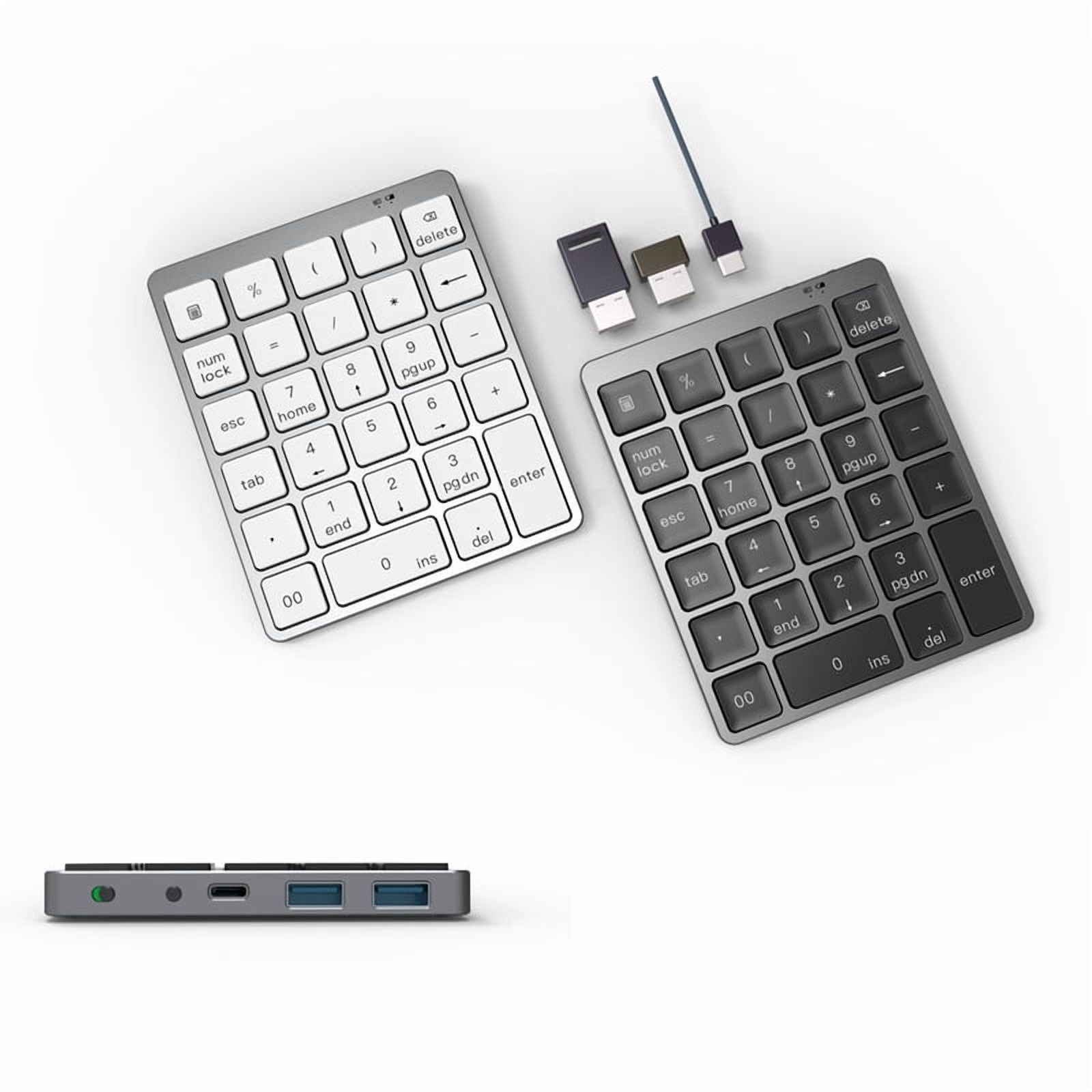 Numeric Keypad Numpad Bluetooth Wireless Keyboard 28 Keys One Handed Keypad Finance Accounting External Mini Keyboard N960 N970