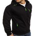 thumbnail image 3 of Veste à Capuche Zippée à Manches Longues pour Hommes, 3 of 6