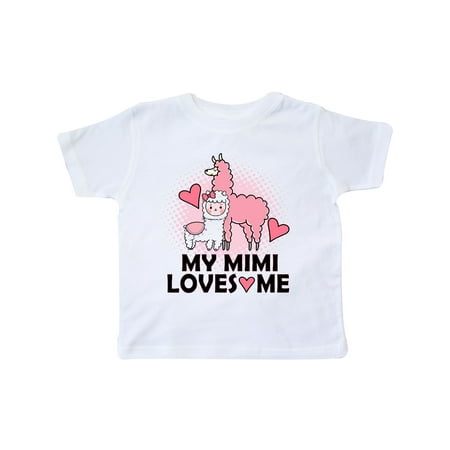 

Inktastic My Mimi Loves Me Llama Gift Toddler Toddler Girl T-Shirt
