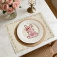 thumbnail image 5 of Qholemyo Easter Table Decor Watercolor Placemats Floral Bunny Egg Kitchen Dining Table Mats, 5 of 5