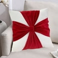 thumbnail image 5 of ufehgfjh Pillowcase Does Not Include Pillow Core Christmas Holiday Decoration Cushion Velvet Bow Sofa Cushion Cover Pillowcase Living Room Decoration Cushion, 5 of 5