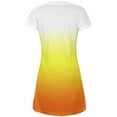 thumbnail image 2 of Halloween Candy Corn Ombre Costume All Over Juniors Beach Cover-Up Dress Multi SM, 2 of 2