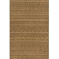 thumbnail image 3 of Unique Loom Outdoor Modern Collection Area Rug - Southwestern (4' 1" x 6' 1" Rectangle Light Brown/Brown), 3 of 7