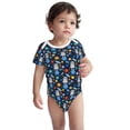 thumbnail image 2 of Yiaed Space Dog Print Infant Climbing Short Sleeve Onesie One-Piece Baby Bodysuit Clothes 0-12 Months -6 Months, 2 of 6