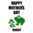 thumbnail image 2 of CafePress - HAPPY MOTHER's DAY (FROG LOOK) -  Round Wood Ornament 4", 2 of 2