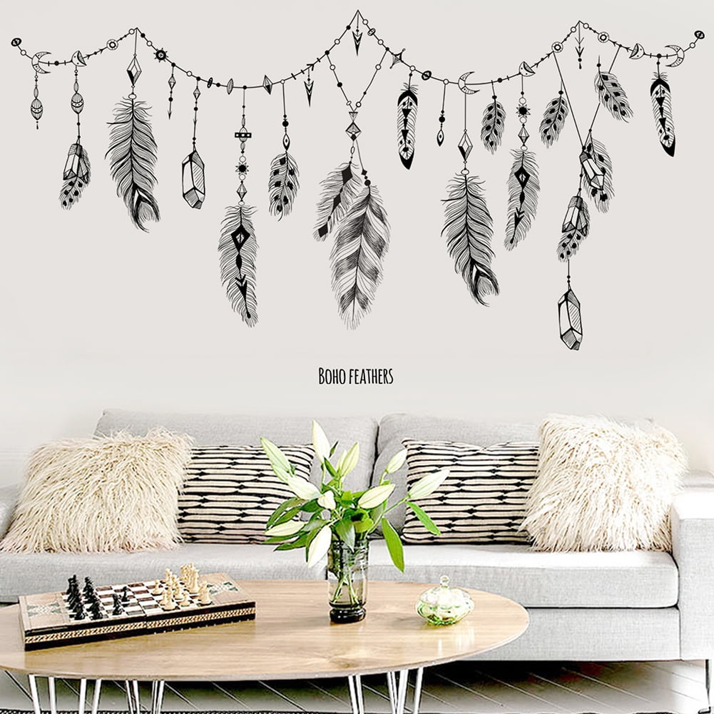 Farfi 4pcs/set Wall Stickers Tear Resistant Wall Decor Educational