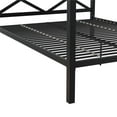 thumbnail image 2 of DHP Remna Queen Metal Canopy Bed, Black, 2 of 7