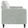 thumbnail image 2 of vidaXL Canapé 3 Places Gris Clair 180 cm Velours, 2 of 5