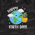 thumbnail image 4 of Inktastic Happy Earth Day Cute Smiling Planet Earth with Tree Boys or Girls Baby Bodysuit, 4 of 5