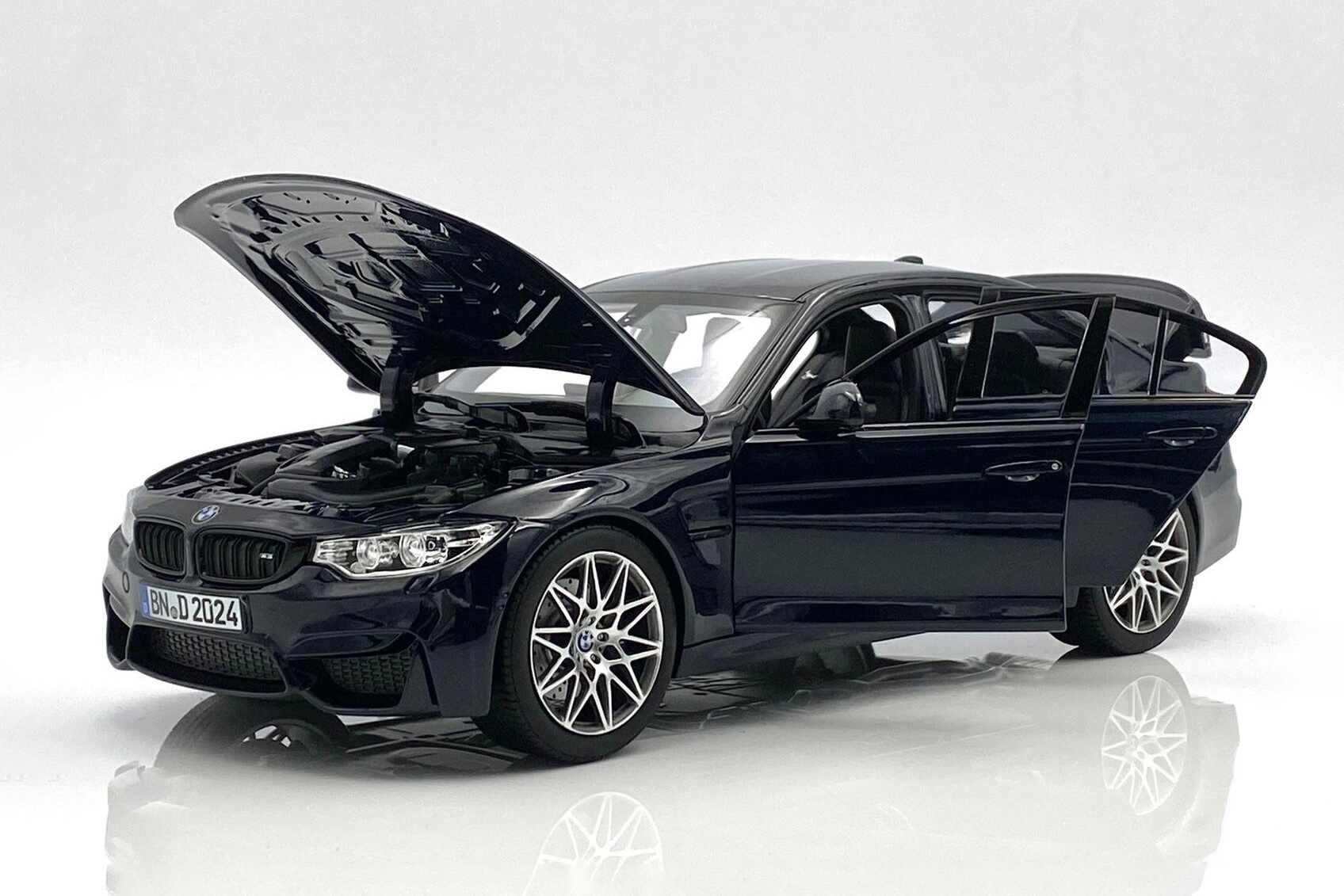 2017 BMW M3 Competition, Blue Metallic - Norev 183236 - 1/18
