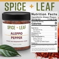 thumbnail image 2 of SPICE + LEAF Aleppo Pepper Flakes, Vegan and Kosher Seasoning Blend, 3.5 oz, 2 of 3