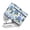 Blue Hydrangeas and Butterflies, variant on HELLHERO Sweet Treats Pattern Sewing Machine Dust Cover and Sewing Essentials Pockets Polyester Easy to Clean and Resuable Ideal Gifts for Housewife