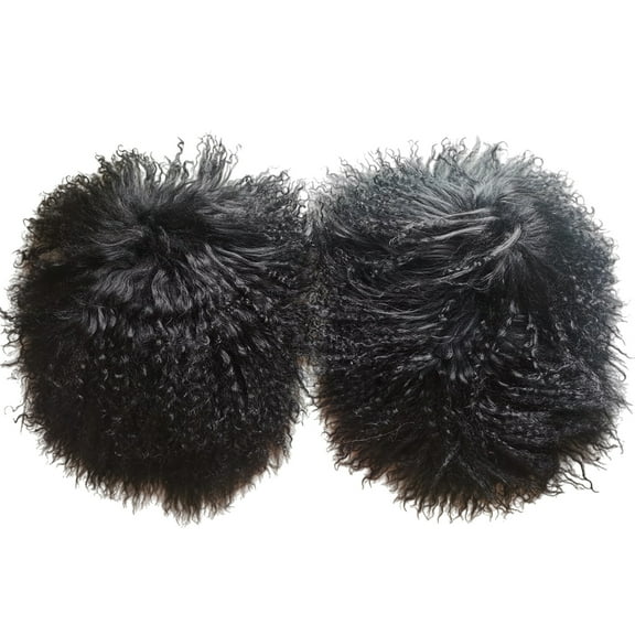 Women Real Mongolian Lamb Cuffs Arm Warmer Winter Warm Sleeve Decoration for Jacket Coat