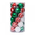 thumbnail image 2 of Christmas Balls Ornaments for Xmas Tree 6cm / 30pcs Painted Shatterproof Baubles Colored and Glitter Christmas Party Decoration, 2 of 2