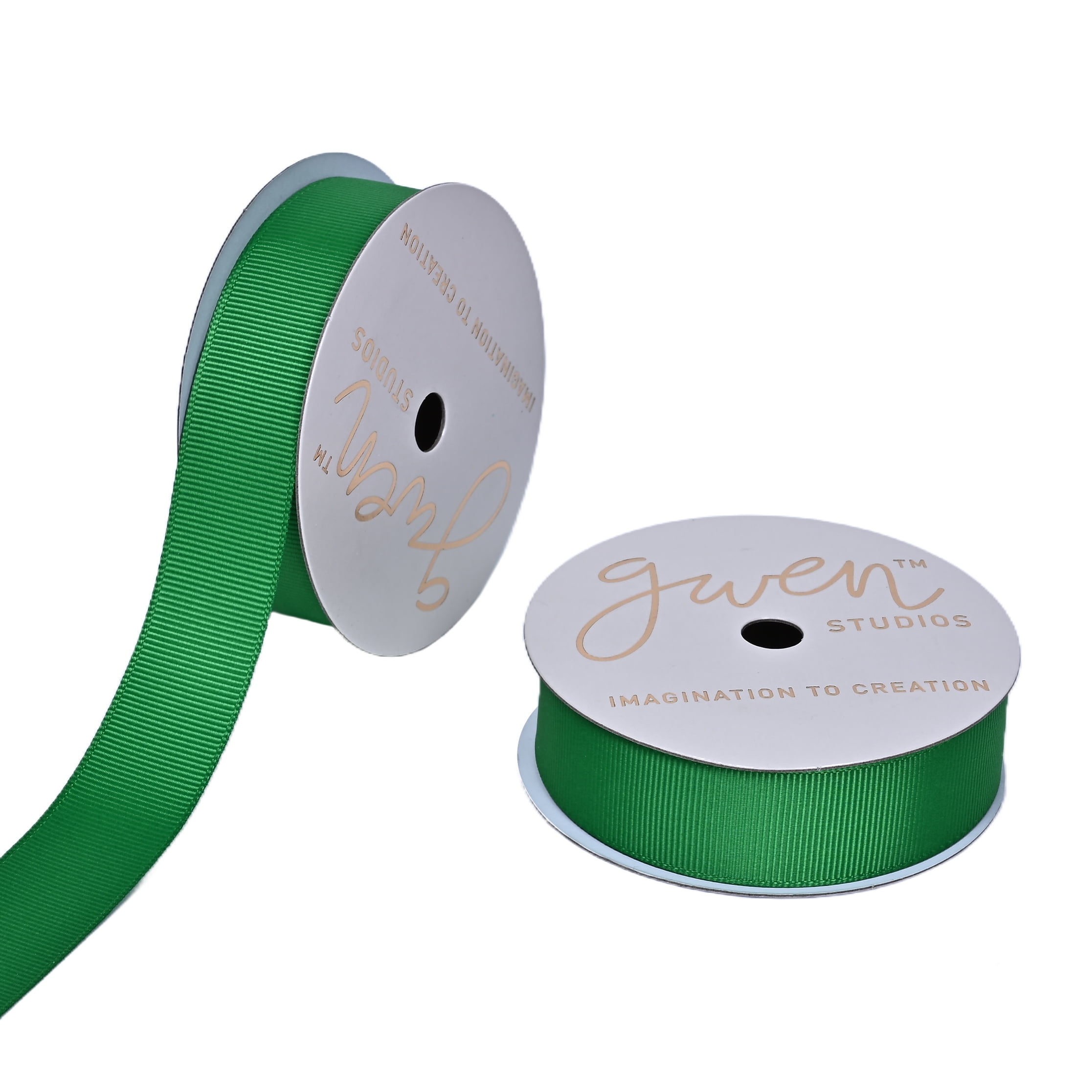 Gwen Studios 7/8" Emerald Grosgrain Ribbon, 7 Yards