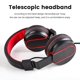 thumbnail image 3 of Bearachild Auriculares con cable Net Bar Over Ear Auriculares Estéreo Sonido Ajustable Gaming Cables de audio/vídeo Rojo, 3 of 6
