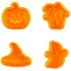 thumbnail image 5 of Juego de 4 cortadores de galletas de Halloween Zhivalor Molde de plástico para tartas galletas a presión manual, 5 of 5