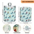 thumbnail image 5 of Yayeee 4 Pack Qtip Holder Bathroom Cotton Swab Canister with Lid Clear Dispenser Set, Ice Hockey, 5 of 6