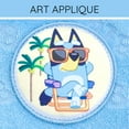 thumbnail image 3 of Bluey Loop Terry Cloth Hooded Zip Up Swim Cover Up Toddler to Big Kid, 3 of 5