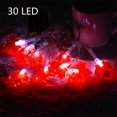 thumbnail image 2 of Decoraciones 3D de Acción de Gracias Luces de arce 3 metros 30 luces LED Cadena de luces Funciona con pilas Guirnalda de otoño Decoraciones para el hogar de la cosecha, 2 of 9
