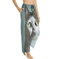 thumbnail image 2 of Junzan Funny Cat Women'S Pajama Pants Drawstring Comfy Sleep Bottoms With Pockets, 2 of 9