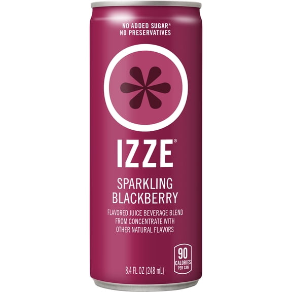 IZZE Sparkling Blackberry Juice Beverage, 8.4 Fl Oz Can