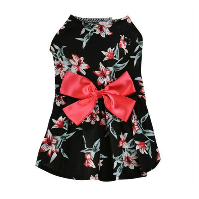 Chiens Robes d'Été Petite Robe Florale Robes de Mariée Jupe York Vêtements pour Chien Chiot de Compagnie