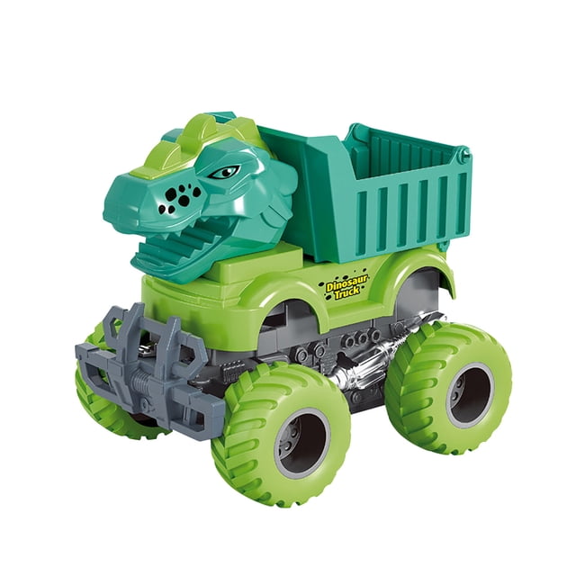 D Dinosaur Themed Collision Deformation Car Toy For Kids Inertia Pull Back Engineering Vehicle Play
