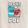 thumbnail image 3 of Instant Message - I Love My Pop Graphic Long Sleeve Fleece Sweatshirt, 3 of 6