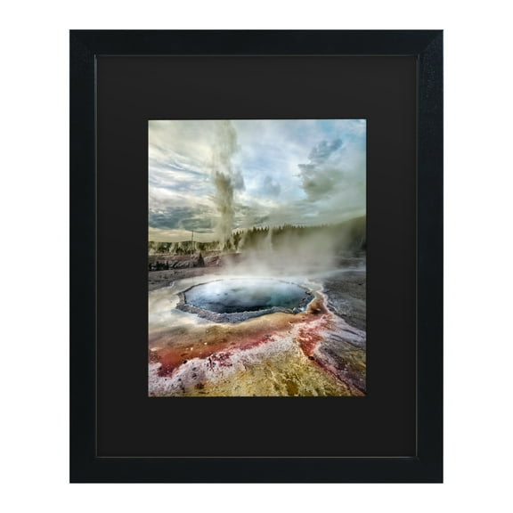 Ignacio Palacios 'Grand Geyser Eruption' Matted Framed Art
