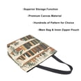 thumbnail image 3 of FORMRS Womens Canvas Tote Bag with Zipper Inner Pocket Shoulder Handbag, Shelf Plants, 3 of 7
