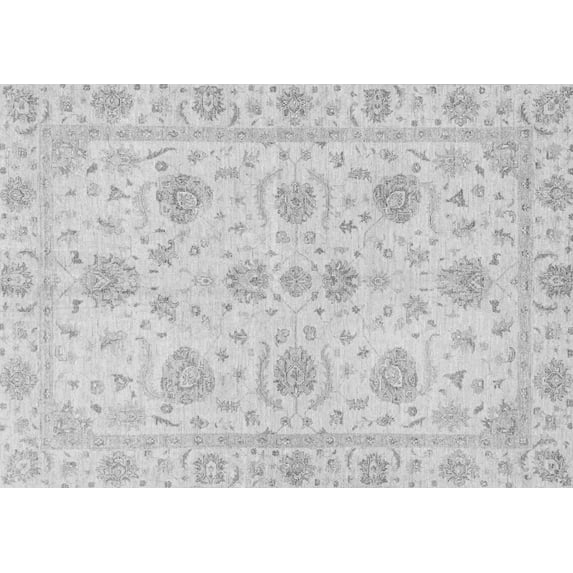 Ahgly Company Indoor Rectangle Oriental Gray Traditional Area Rugs, 8' x 12'