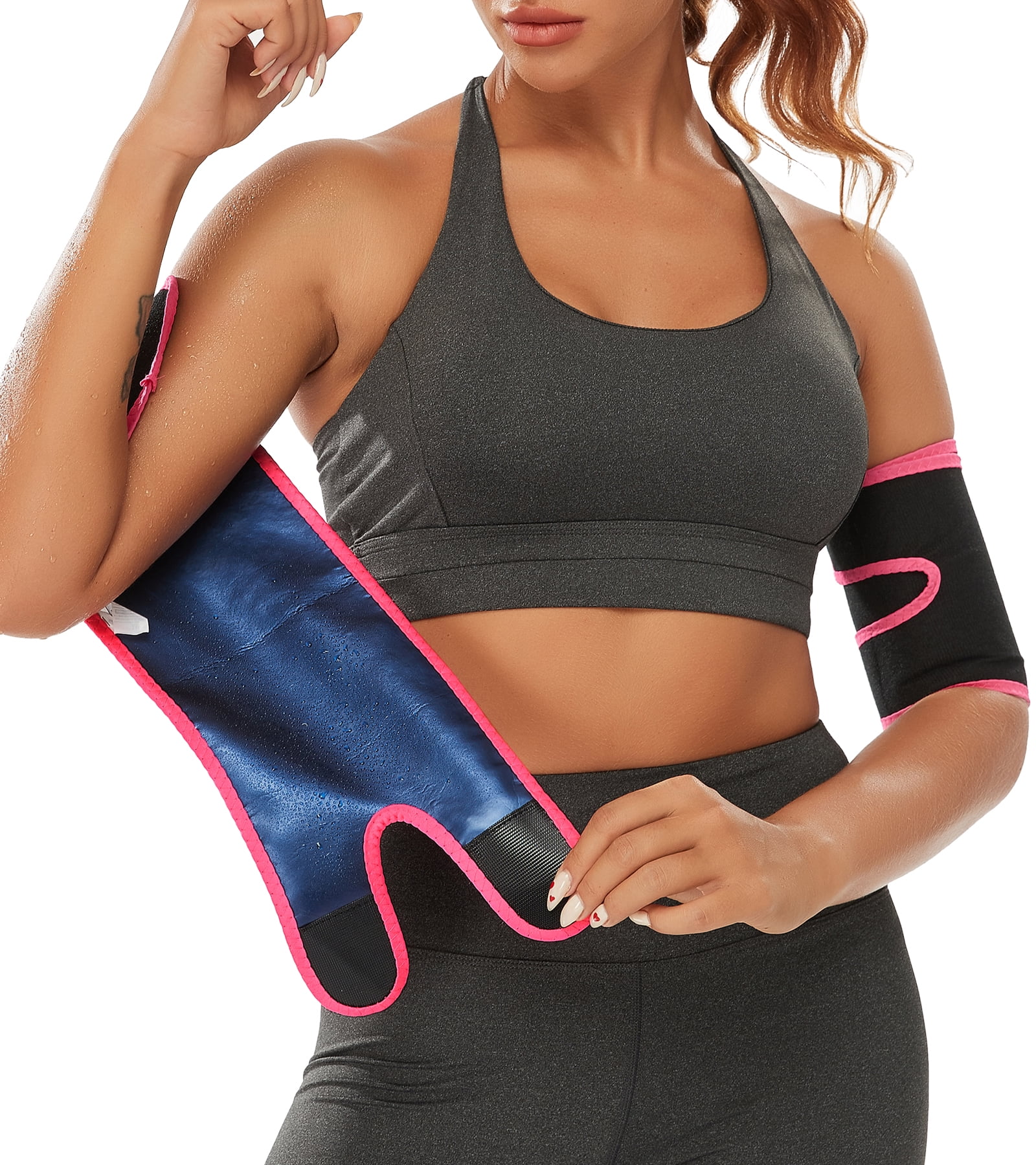 SHAPEVIVA Arm Trimmers for Women Pair Sauna Sweat Arm Shaper Bands