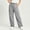 Gray women plus size cargo pants a1, variant on Cagogo Women Plus Size Wide Leg High Waisted Cargo Pants with Pockets Casual Solid Loose Long Trousers Activewear Workout Streetwear Y2K Baggy Pants, Gray L