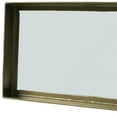 thumbnail image 3 of Gold Cast Aluminum Rectangular Mirror, 3 of 4