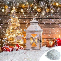 Artificial Snowflakes for Christmas Tree, Reusable Foil Fake Snow, Holiday Winter Village Decorations, Christmas Tree Ornaments for Home Decor