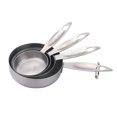 thumbnail image 3 of Tazas Medidoras de Acero Inoxidable Soledad 4 Uds 1/4 1/3 1/2 1 Taza, 3 of 10