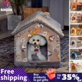 thumbnail image 2 of Foldable Dog House Pet Cat Bed Winter Dog Villa Sleep Kennel Removable Nest Warm Enclosed Cave Sofa Pet Supply лежанка ShopWise Round, 2 of 30