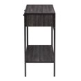 thumbnail image 3 of Table d'entrée, bicolore gris carbone vieilli et noir, 3 of 8