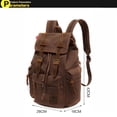 thumbnail image 3 of High Capacity Canvas Vintage Backpack - for School Travel 12-15", 3 of 6